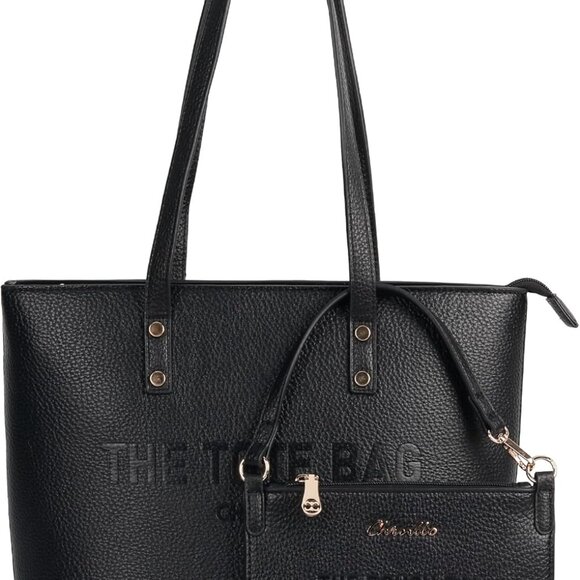 Women Tote Bag PU Leather Medium Handbag Retro Stylish Daily Use - Picture 1 of 6